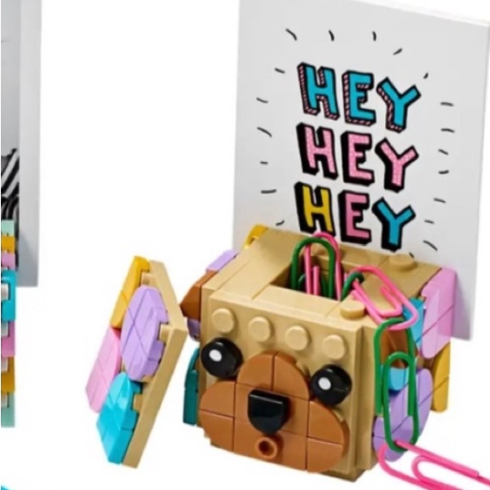 Lego DOTS Animal Photo Holder with collectable holder in center Lego min figure